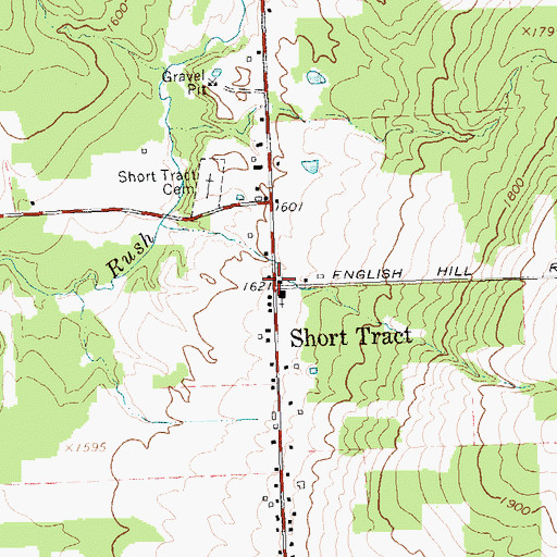 Topographic Map of Short Tract, NY