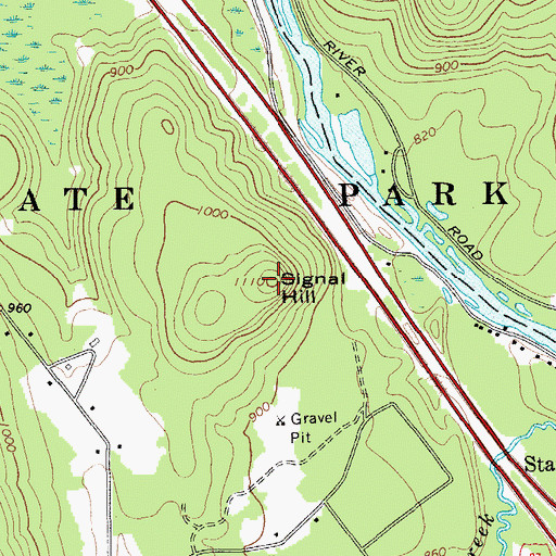 Topographic Map of Signal Hill, NY