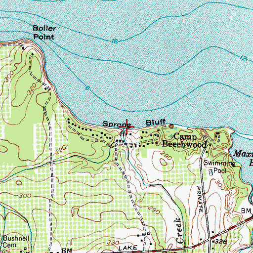 Topographic Map of Sill Creek, NY