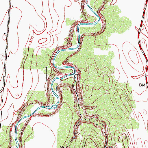 Topographic Map of Silver Brook, NY