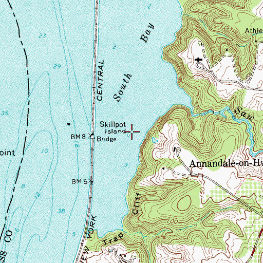 Topographic Map of Skillpot Island, NY