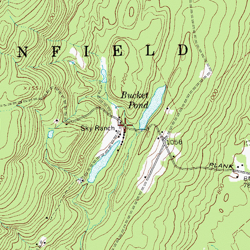 Topographic Map of Sky Ranch, NY