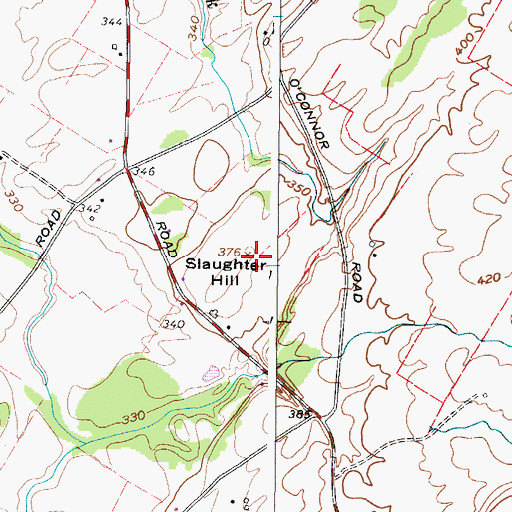 Topographic Map of Slaughter Hill, NY