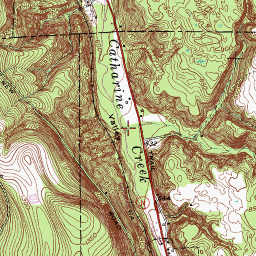Topographic Map of Sleeper Creek, NY