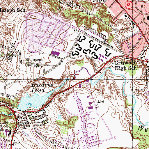 Topographic Map of Smarts Pond, NY