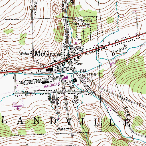 Topographic Map of Smith Brook, NY