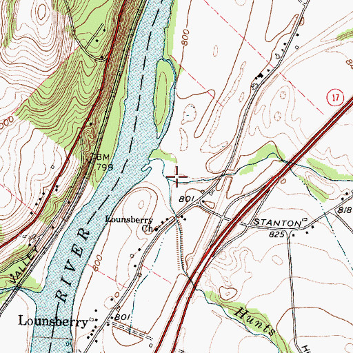 Topographic Map of Smith Creek, NY