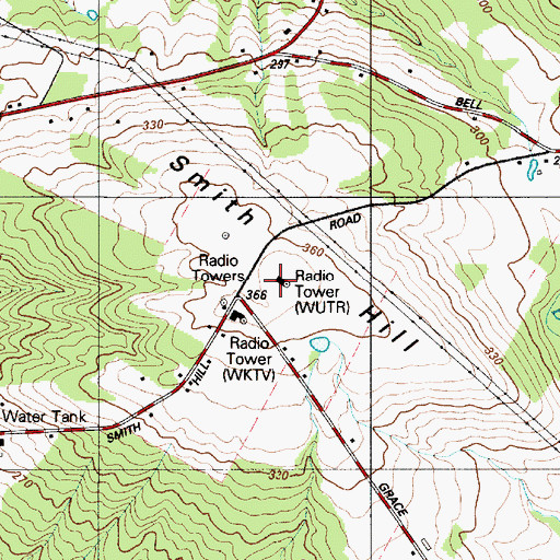 Topographic Map of Smith Hill, NY