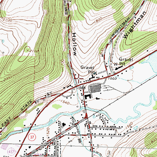 Topographic Map of Smith Hollow, NY