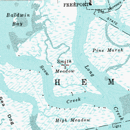 Topographic Map of Smith Meadow, NY