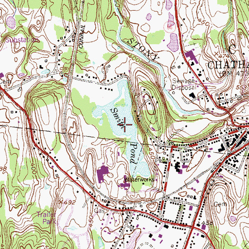 Topographic Map of Smith Pond, NY