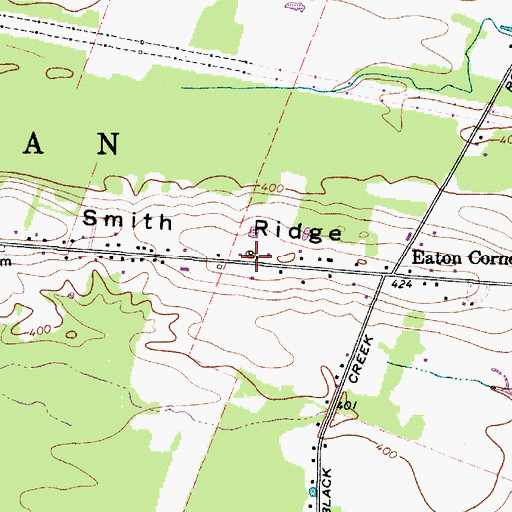 Topographic Map of Smith Ridge, NY