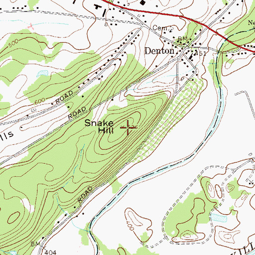 Topographic Map of Snake Hill, NY