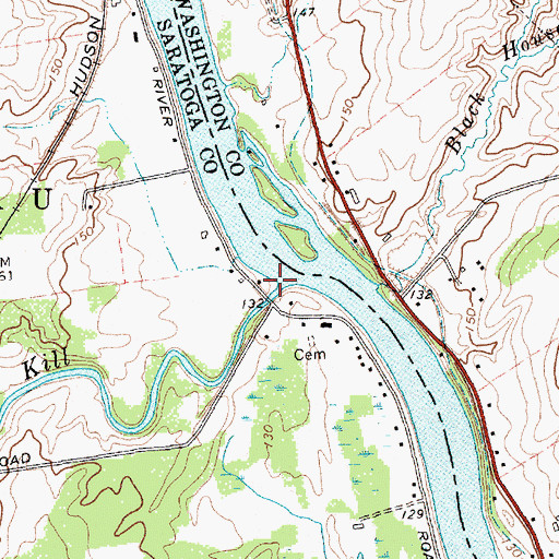 Topographic Map of Snook Kill, NY