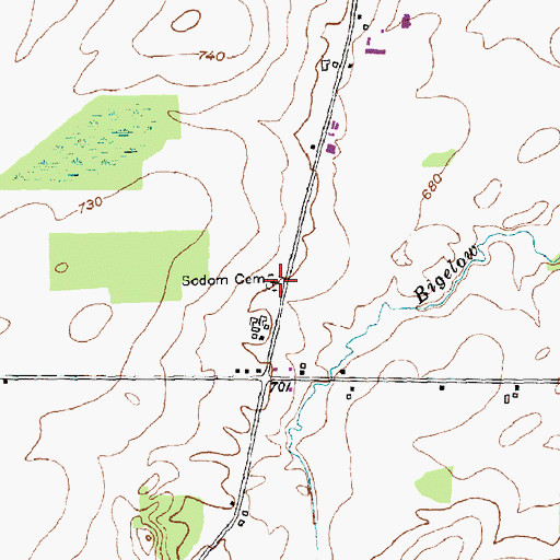 Topographic Map of Sodom Cemetery, NY