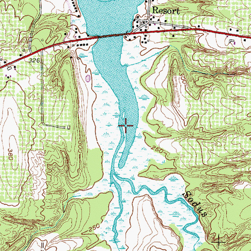 Topographic Map of Sodus Creek, NY