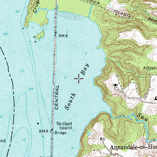 Topographic Map of South Bay, NY