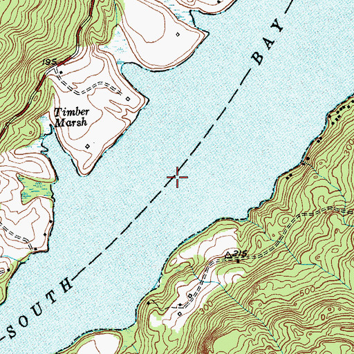 Topographic Map of South Bay, NY