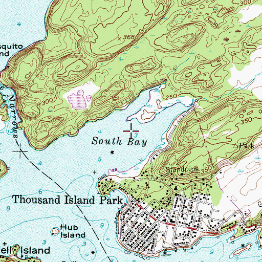 Topographic Map of South Bay, NY