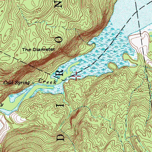 Topographic Map of South Bay Creek, NY