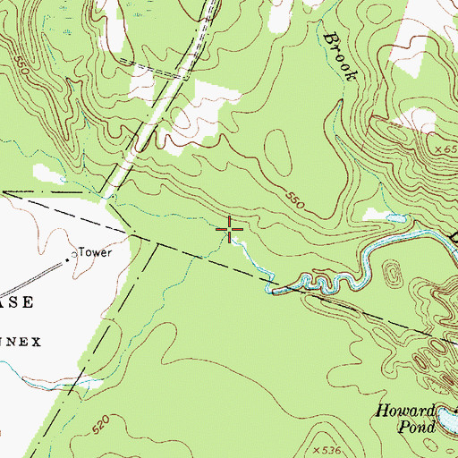 Topographic Map of South Branch Little River, NY