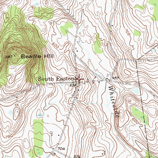 Topographic Map of South Easton, NY