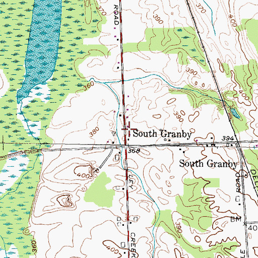 Topographic Map of South Granby, NY