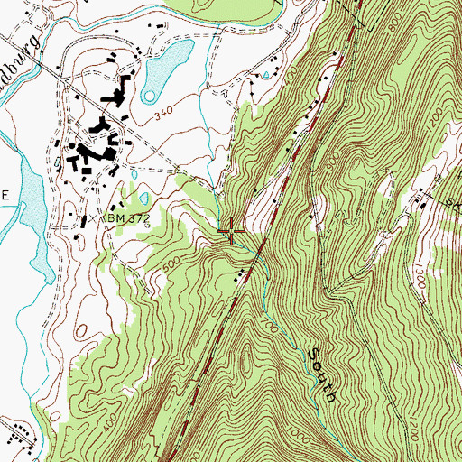 Topographic Map of South Gully, NY