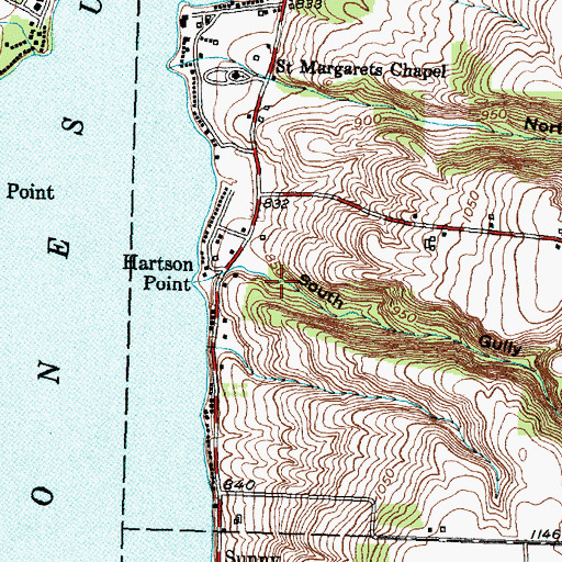 Topographic Map of South Gully, NY