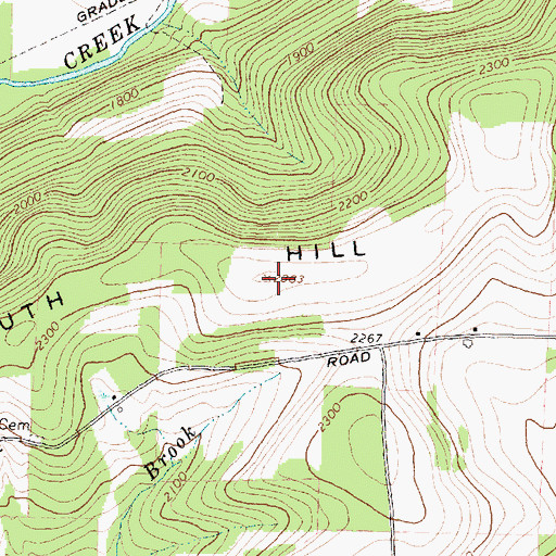 Topographic Map of South Hill, NY