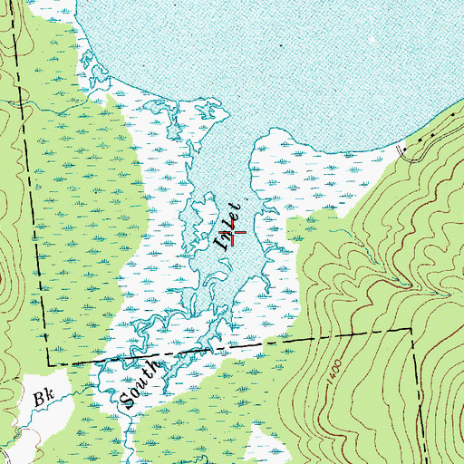 Topographic Map of South Inlet, NY