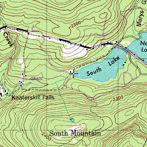 Topographic Map of South Lake, NY