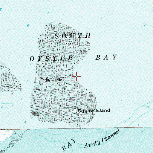 Topographic Map of South Oyster Bay, NY