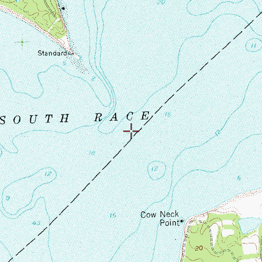 Topographic Map of South Race, NY