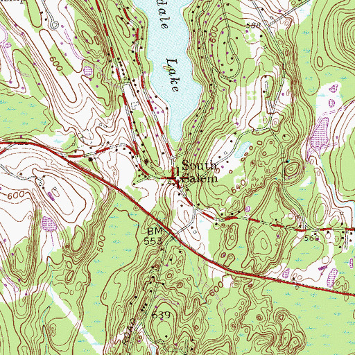 Topographic Map of South Salem, NY