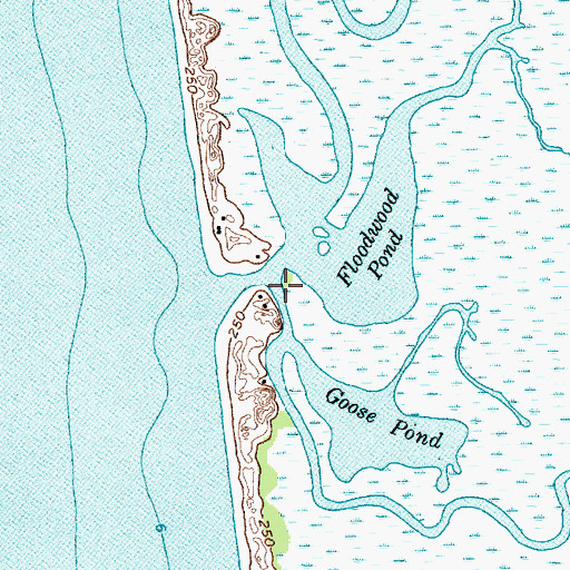 Topographic Map of South Sandy Creek, NY