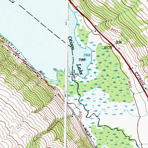 Topographic Map of Spafford Creek, NY