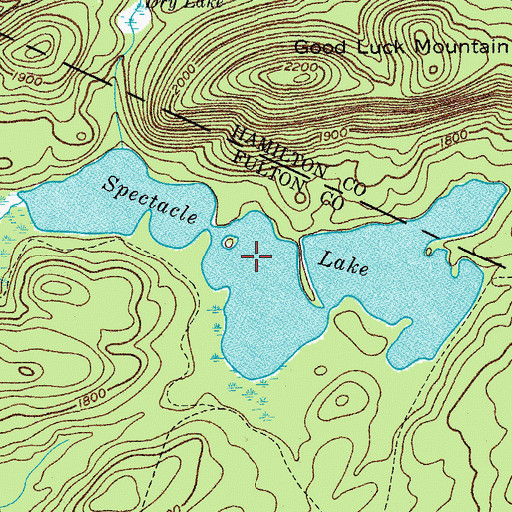 Topographic Map of Spectacle Lake, NY