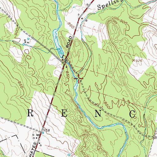 Topographic Map of Spellicy Brook, NY
