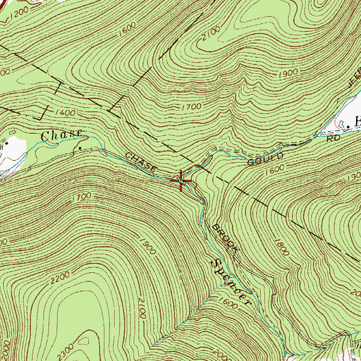 Topographic Map of Spencer Brook, NY