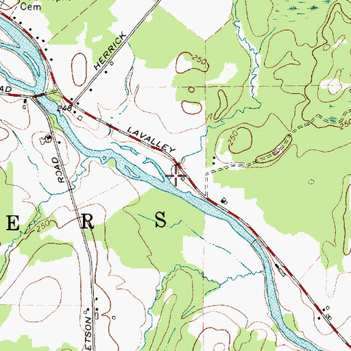 Topographic Map of Sperry Brook, NY