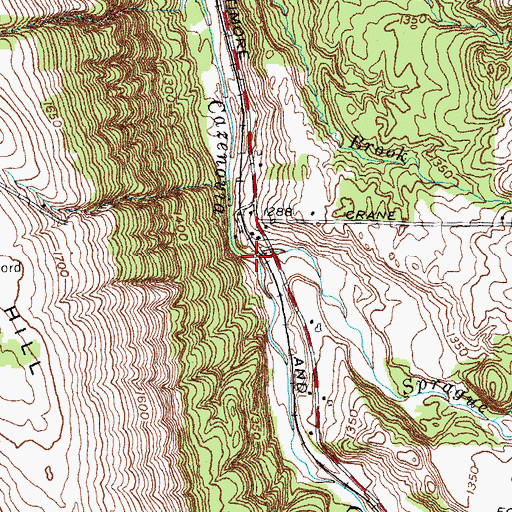 Topographic Map of Sprague Brook, NY