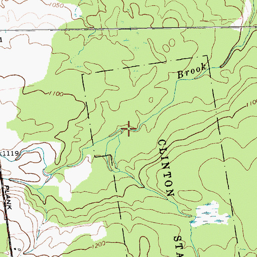 Topographic Map of Spring Brook, NY