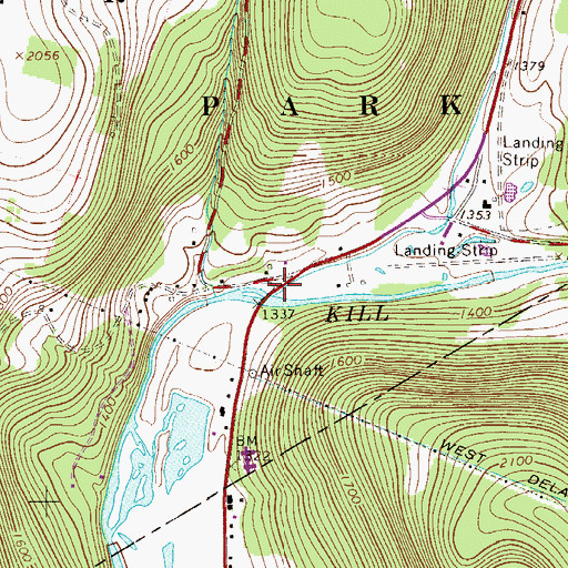 Topographic Map of Spring Brook, NY