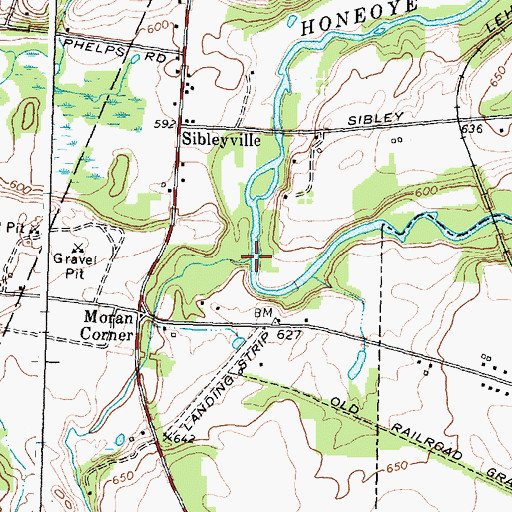 Topographic Map of Spring Brook, NY