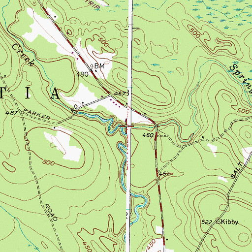 Topographic Map of Spring Brook, NY
