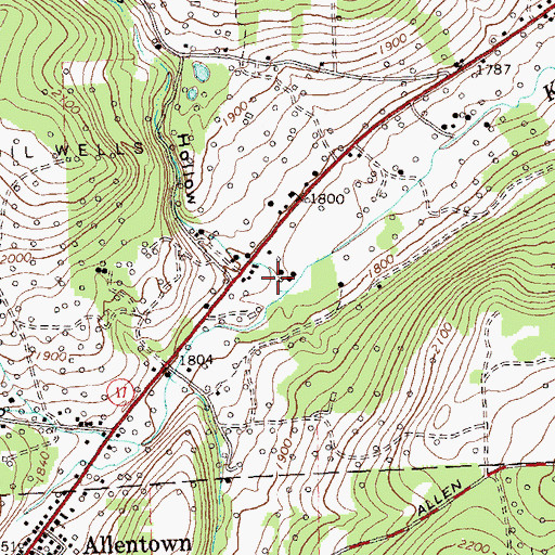 Topographic Map of Spring Hollow, NY