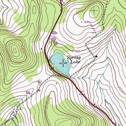 Topographic Map of Spring Lake, NY