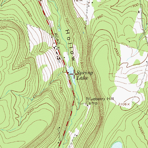 Topographic Map of Spring Lake, NY