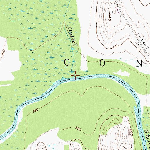 Topographic Map of Spring Lake Outlet, NY
